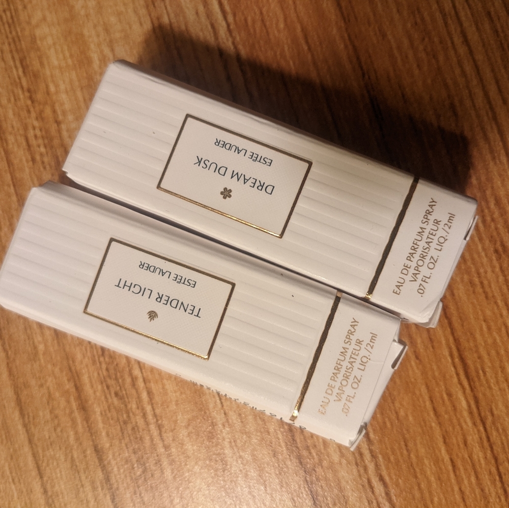 Estée Lauder dream dusk and tender light samples